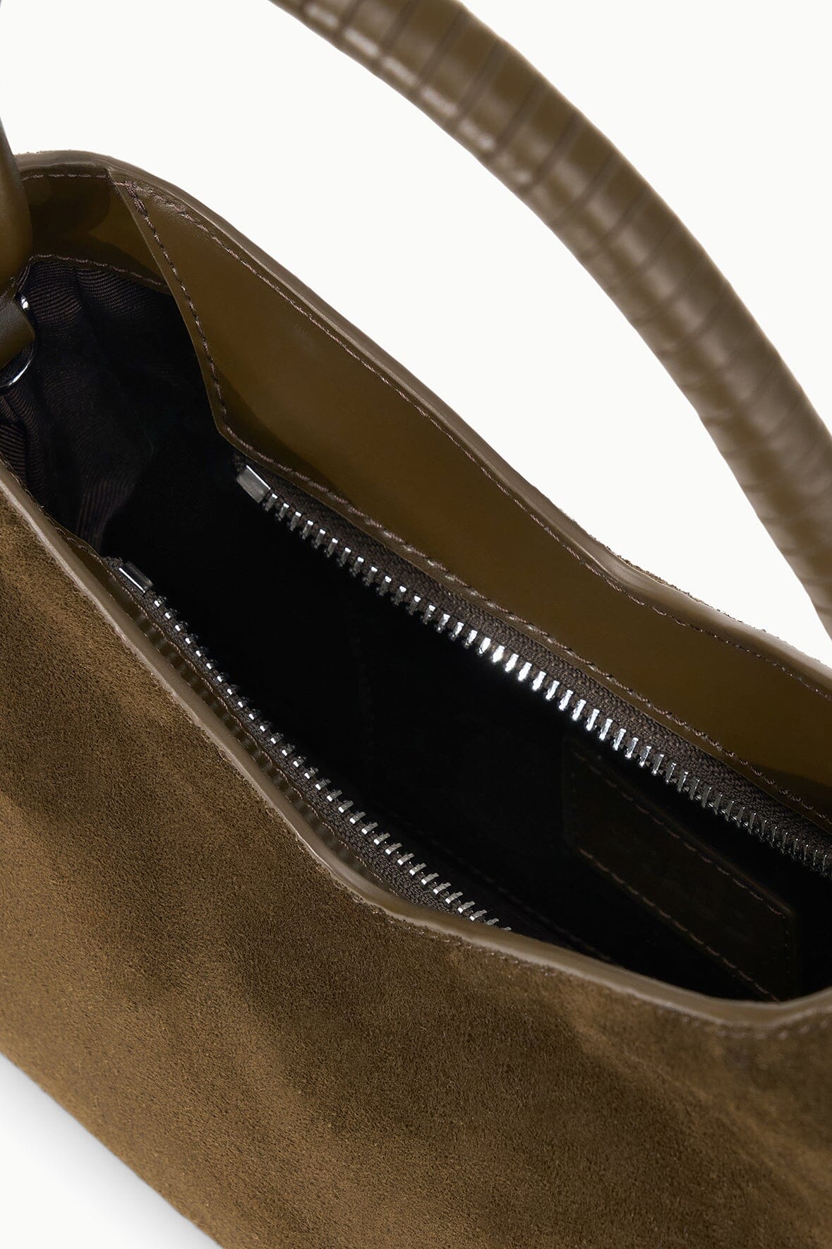 STAUD Handbags Valerie Shoulder Bag Truffle Suede