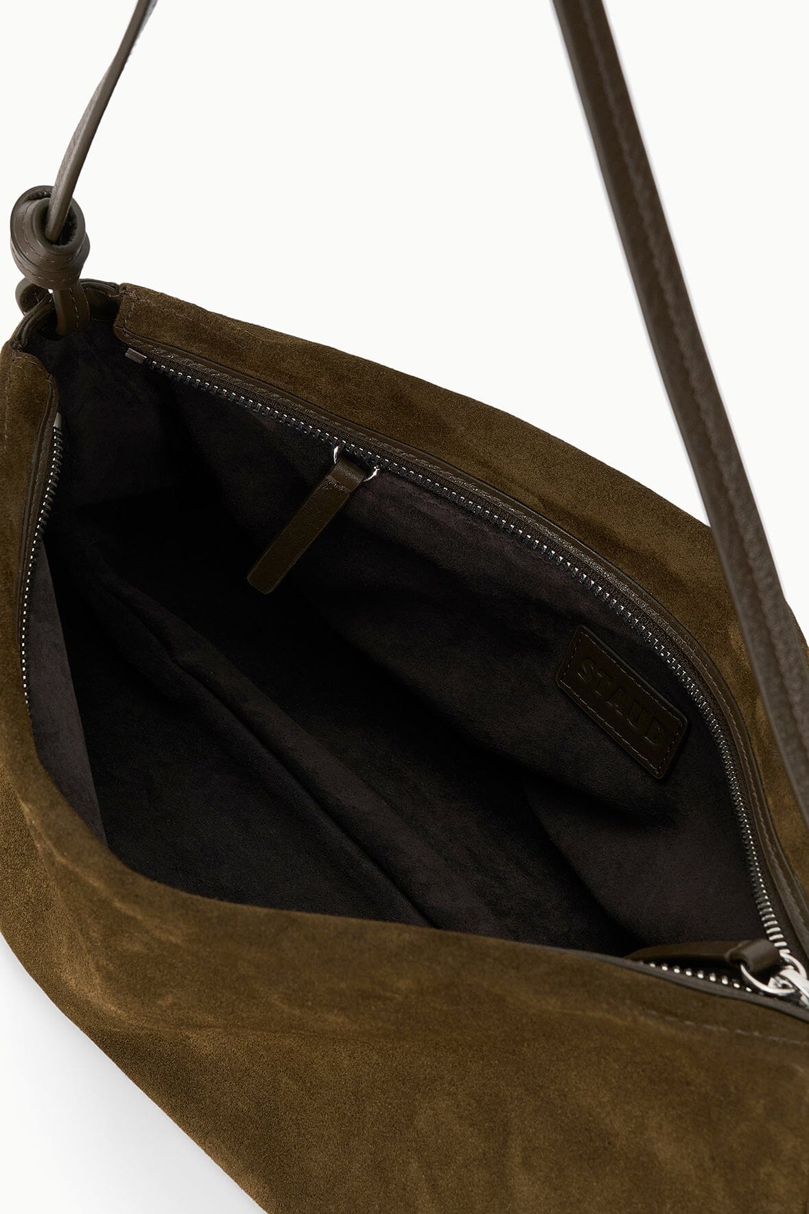 STAUD Handbags Wally Shoulder Bag Truffle Suede