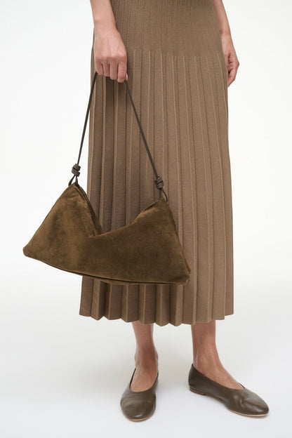 STAUD Handbags Wally Shoulder Bag Truffle Suede