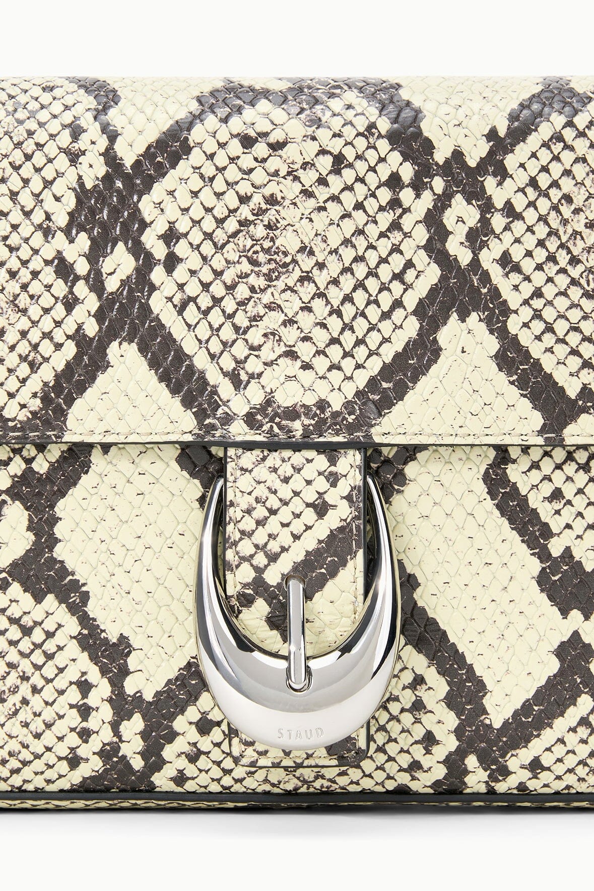 STAUD Handbags Harlow Bag White Snake