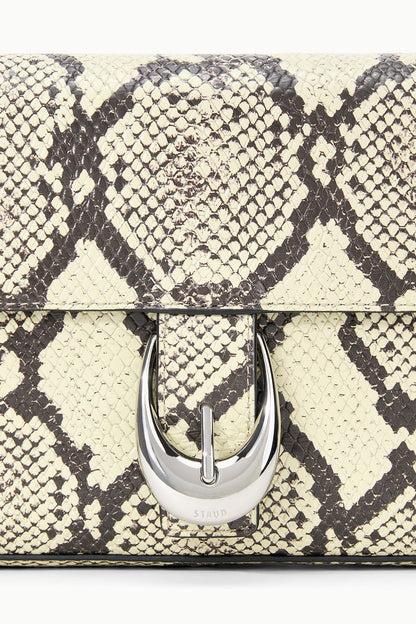 STAUD Handbags Harlow Bag White Snake