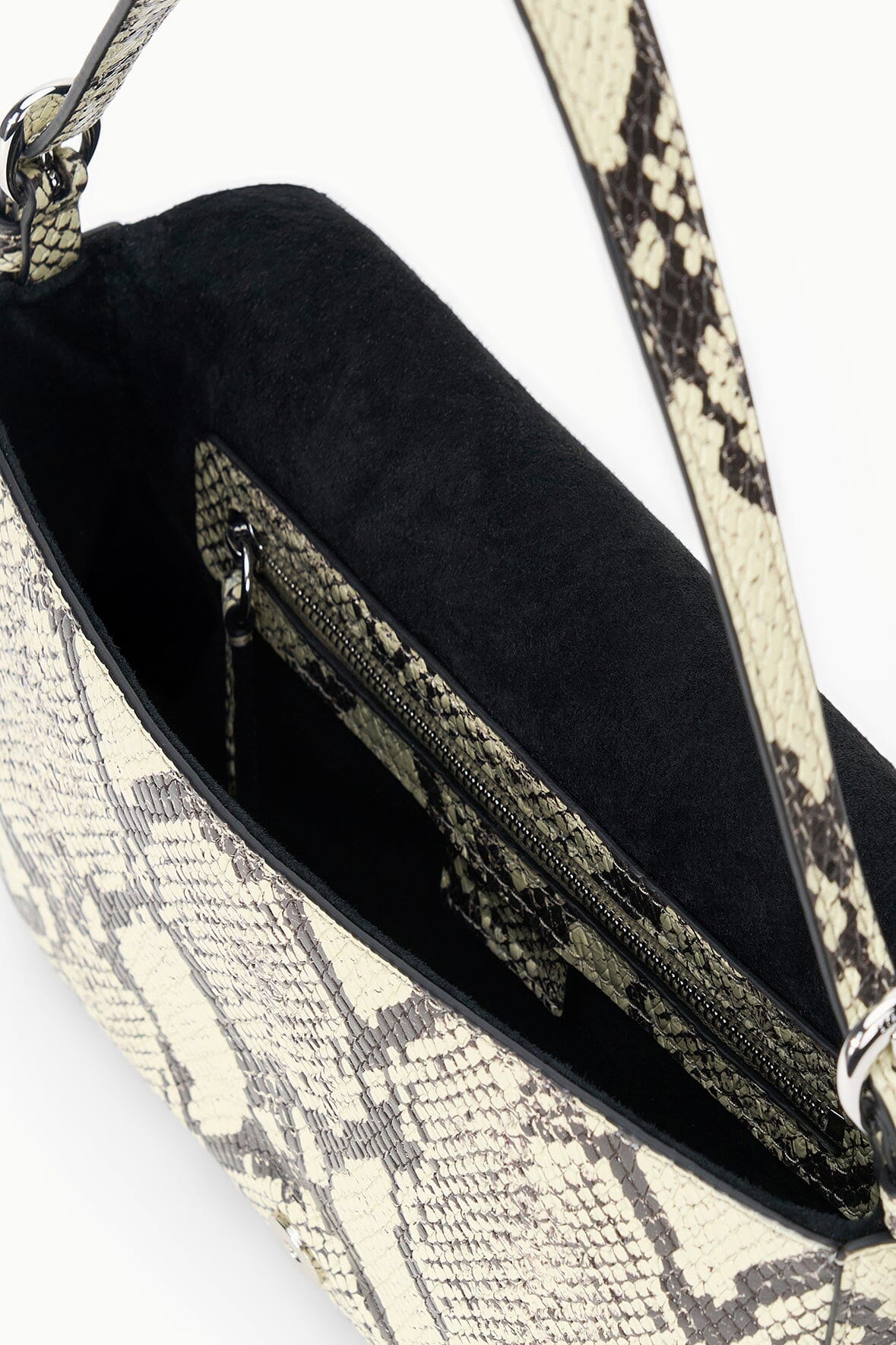 STAUD Handbags Harlow Bag White Snake