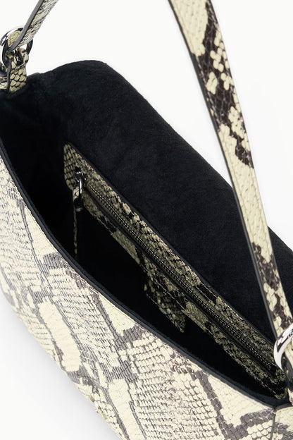 STAUD Handbags Harlow Bag White Snake