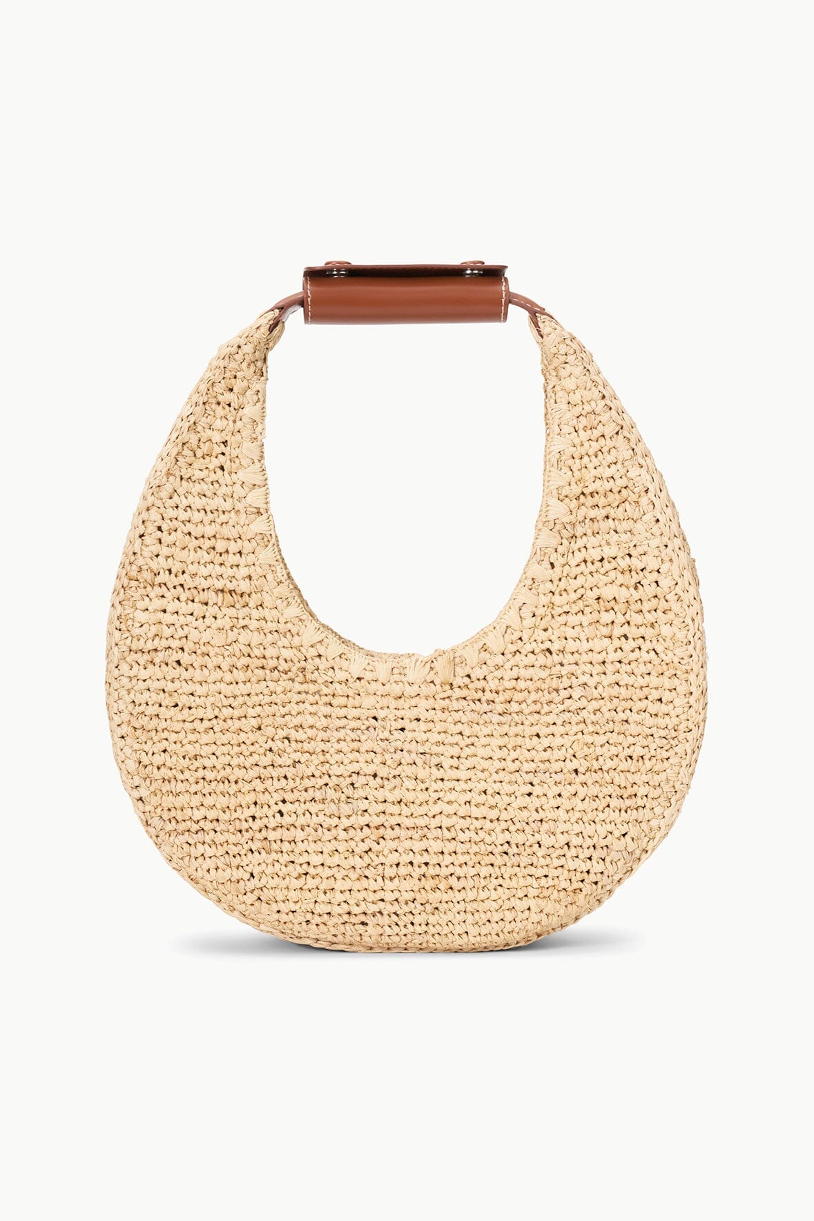 STAUD Handbags Moon Raffia Bag Natural Tan