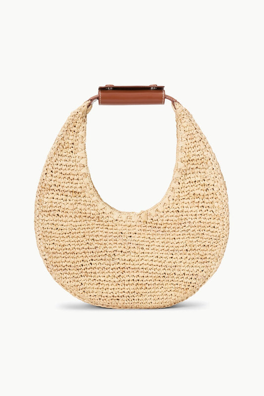 STAUD Handbags Moon Raffia Bag Natural Tan