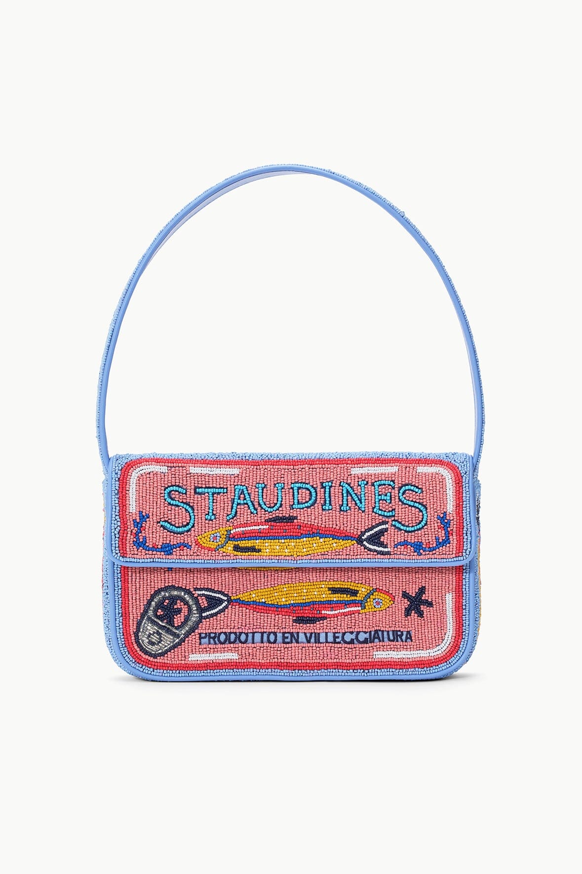 STAUD Handbags Tommy Beaded Bag Staudines Pink
