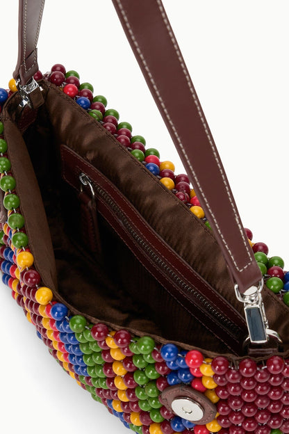 STAUD Handbags Timmy Convertible Shoulder Bag Jungle Stripe