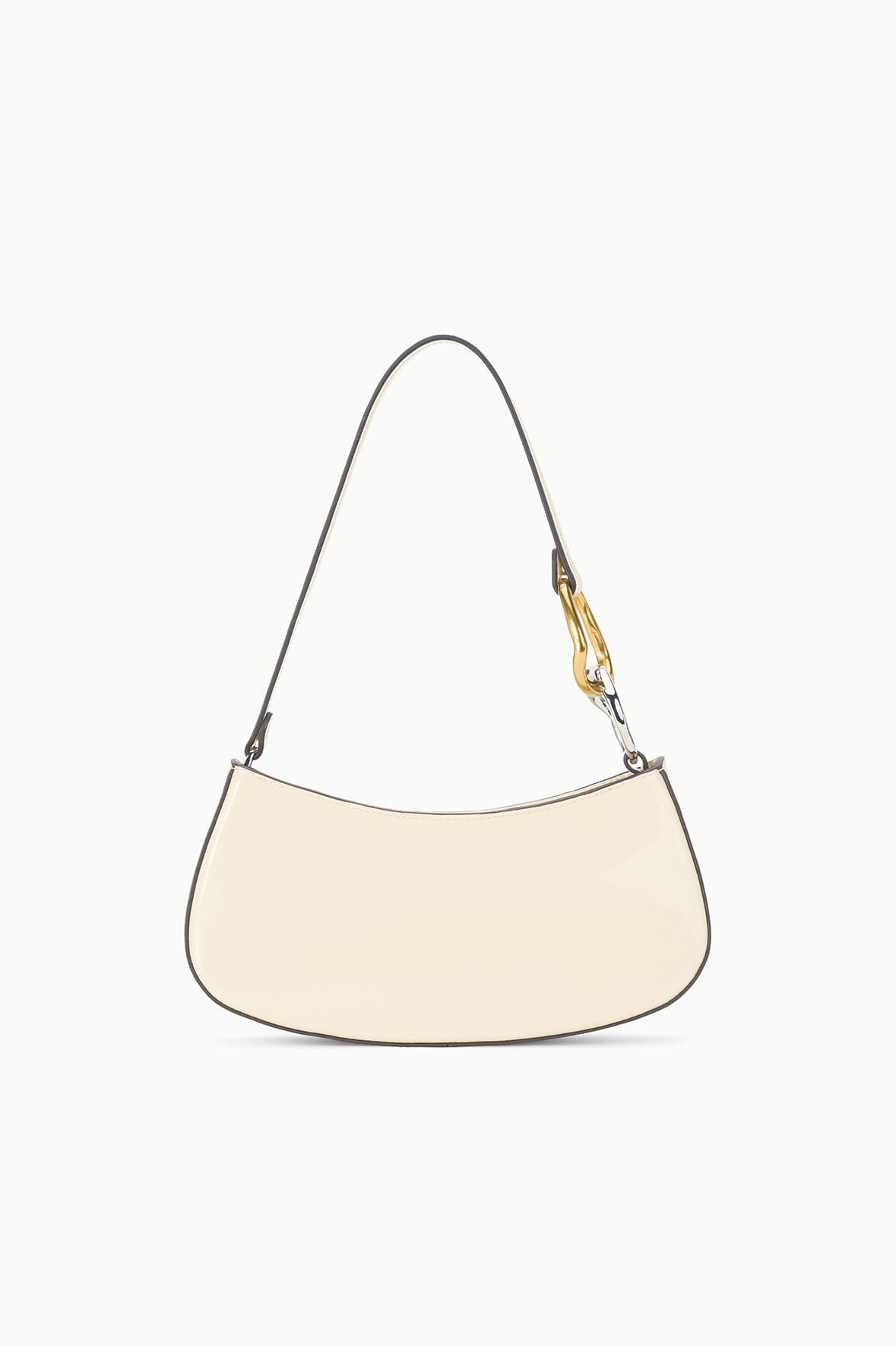 STAUD Handbags Ollie Bag Cream Leather Mini Shoulder Bag - Staud