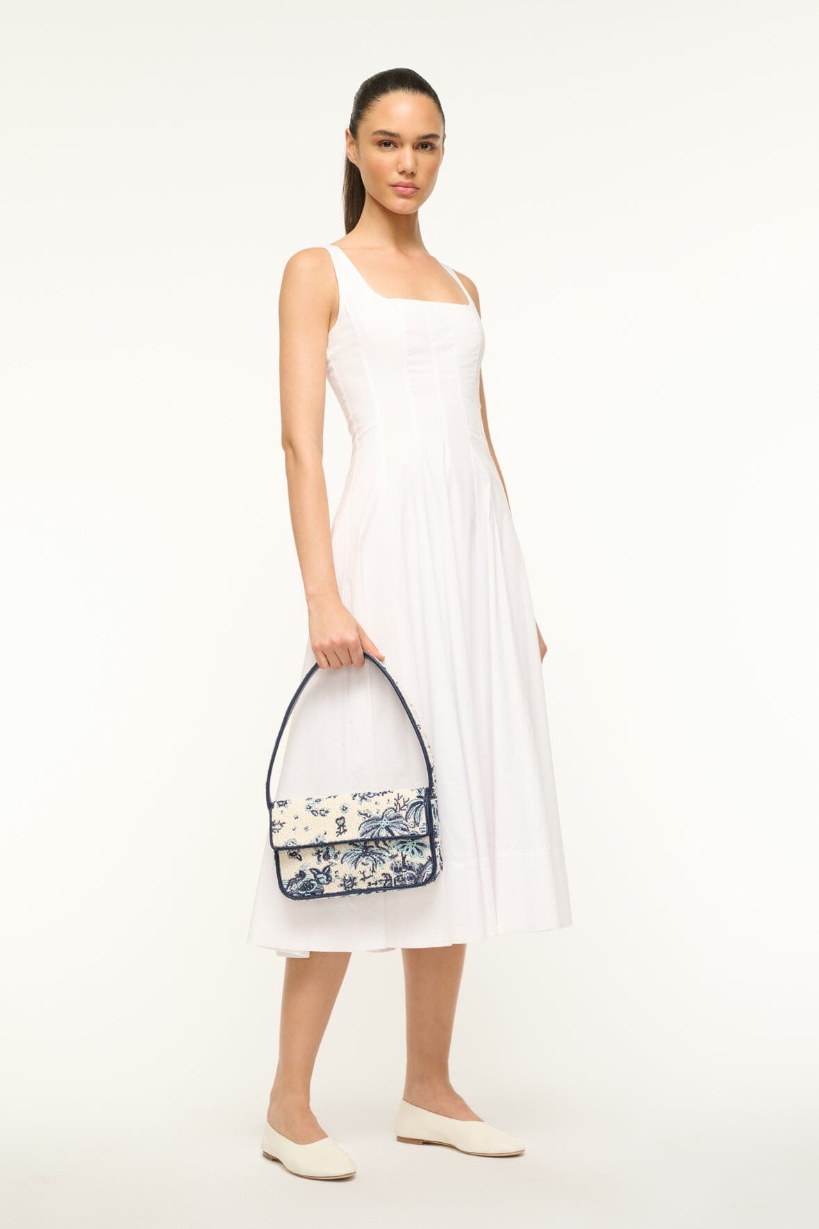 STAUD Handbags Tommy Beaded Bag Toile De Pup
