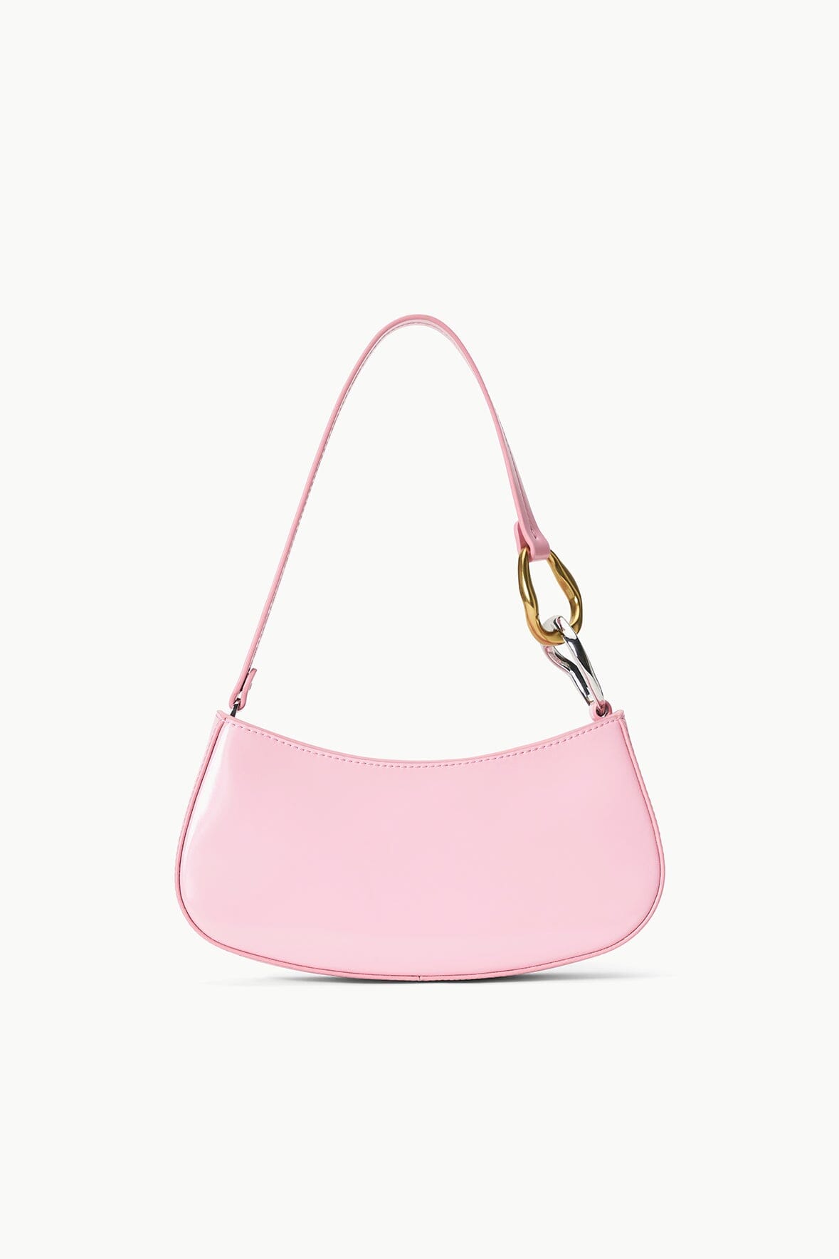 STAUD Handbags Ollie Bag Cherry Blossom Pink Leather Shoulder Bag - Staud