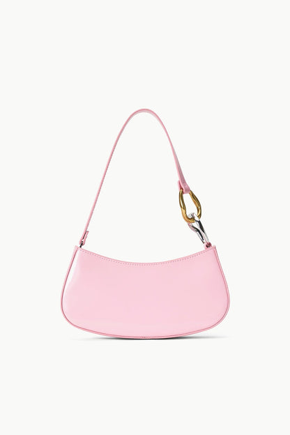STAUD Handbags Ollie Bag Cherry Blossom Pink Leather Shoulder Bag - Staud