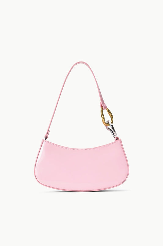 STAUD Handbags Ollie Bag Cherry Blossom Pink Leather Shoulder Bag - Staud