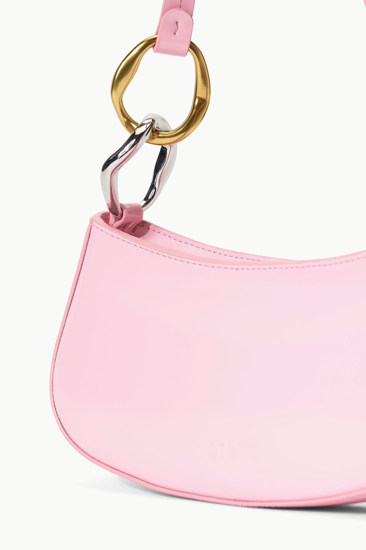 STAUD Handbags Ollie Bag Cherry Blossom Pink Leather Shoulder Bag - Staud