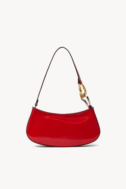 STAUD Handbags Ollie Bag Cherry Red Leather Mini Shoulder Bag - Staud