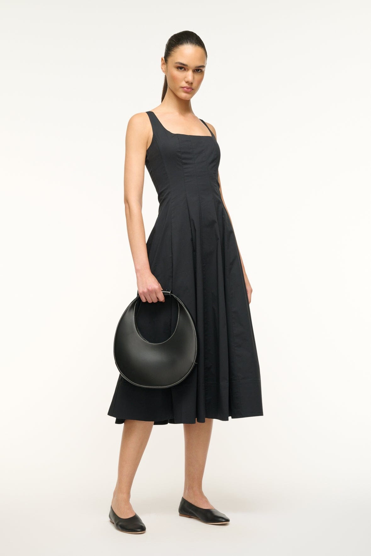 STAUD Handbags Moon Bag - Black