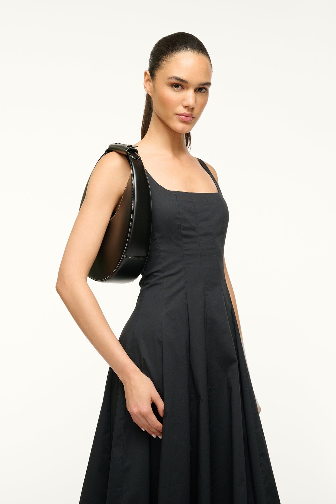 STAUD Handbags Moon Bag - Black