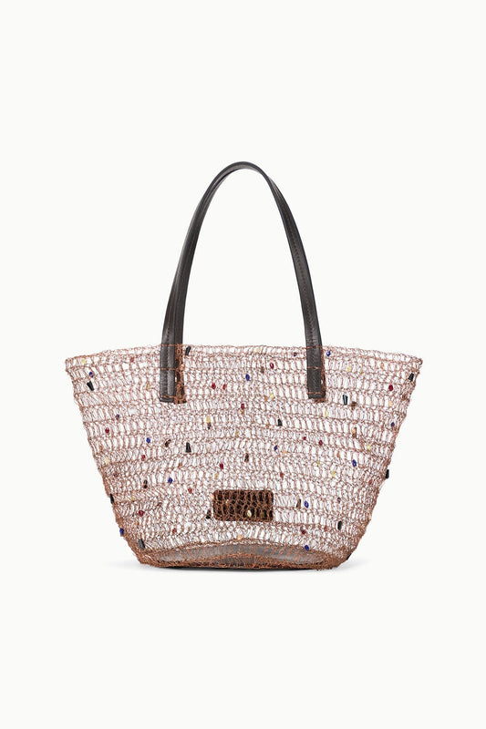 STAUD Handbags Jewel Bucket Bag Multi Color Beads