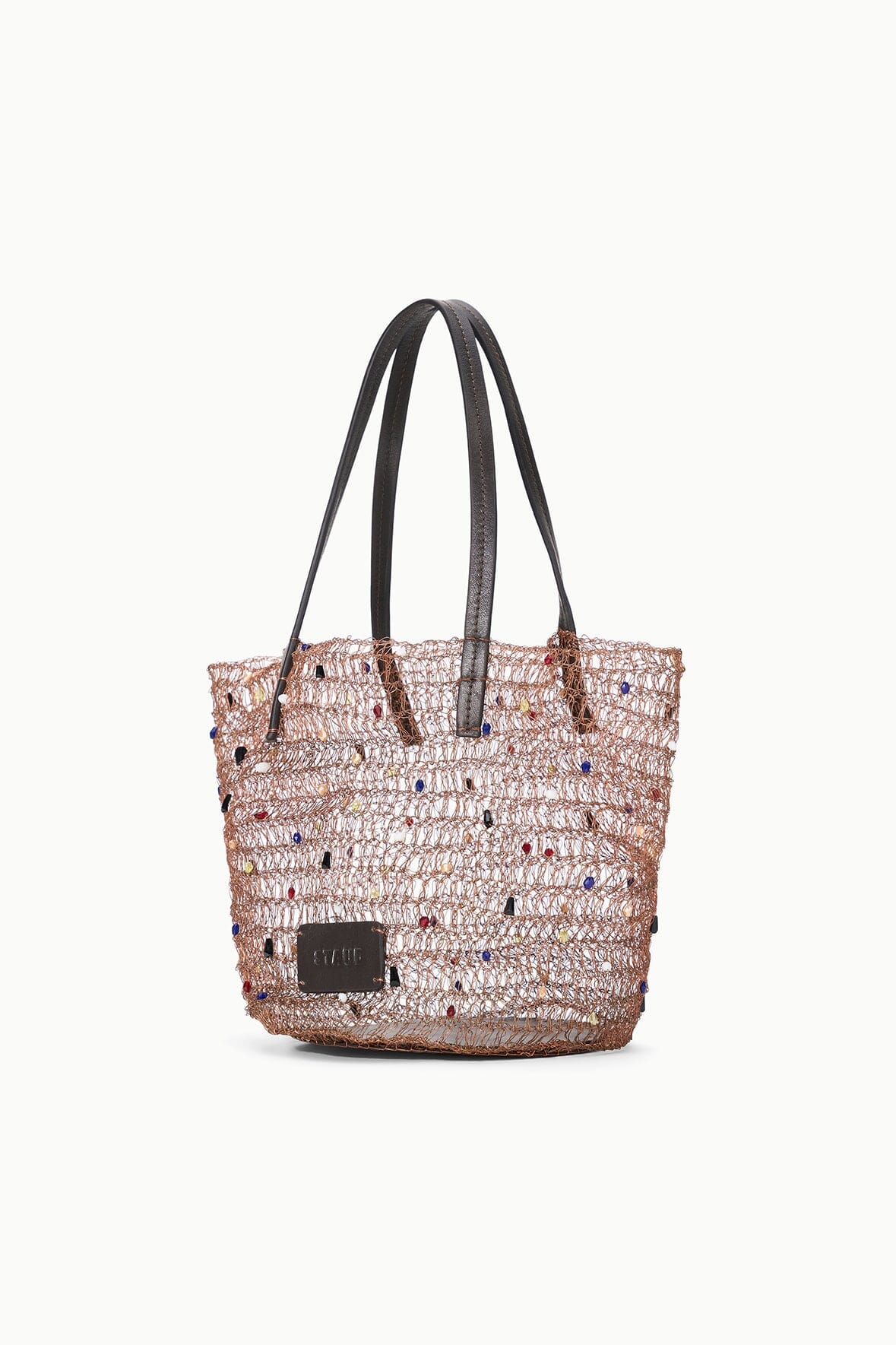STAUD Handbags Jewel Bucket Bag Multi Color Beads