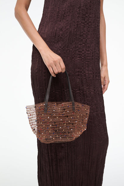 STAUD Handbags Jewel Bucket Bag Multi Color Beads