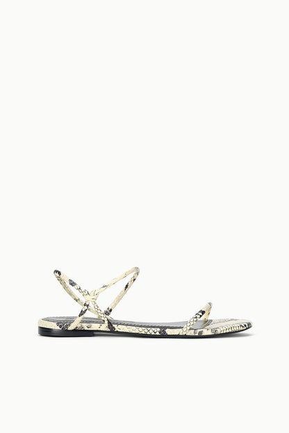 STAUD Shoes Laurel Sandal White Snake