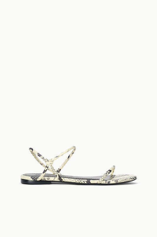 STAUD Shoes Laurel Sandal White Snake