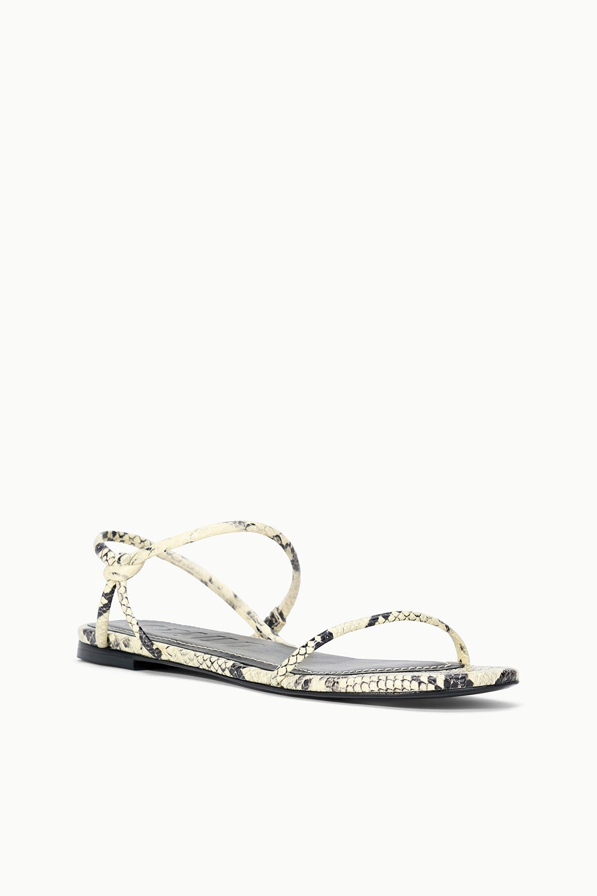 STAUD Shoes Laurel Sandal White Snake