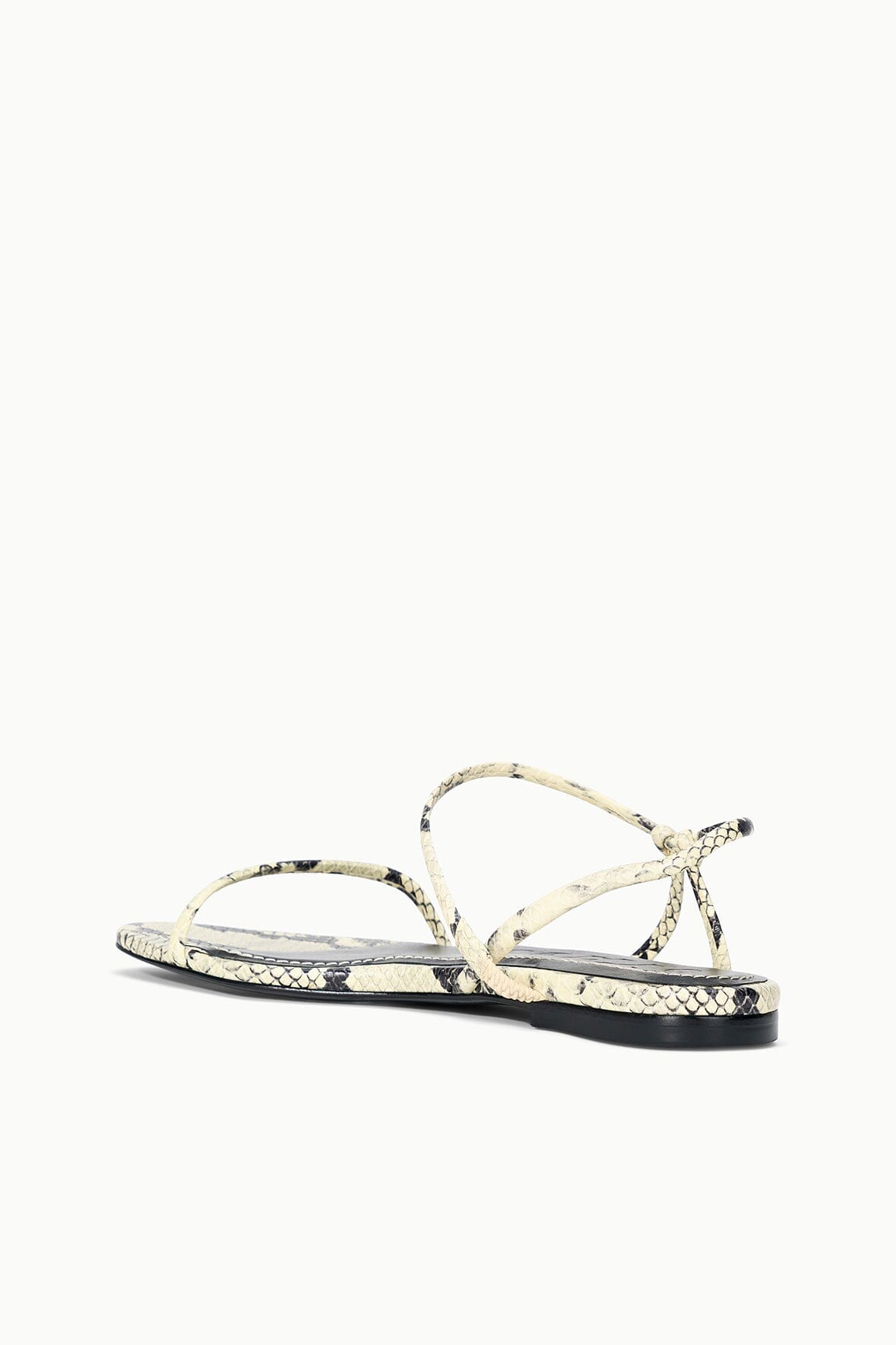 STAUD Shoes Laurel Sandal White Snake