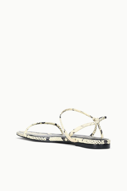 STAUD Shoes Laurel Sandal White Snake