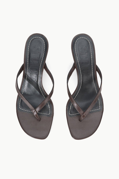 STAUD Shoes Freja Thong Kitten Heel Espresso