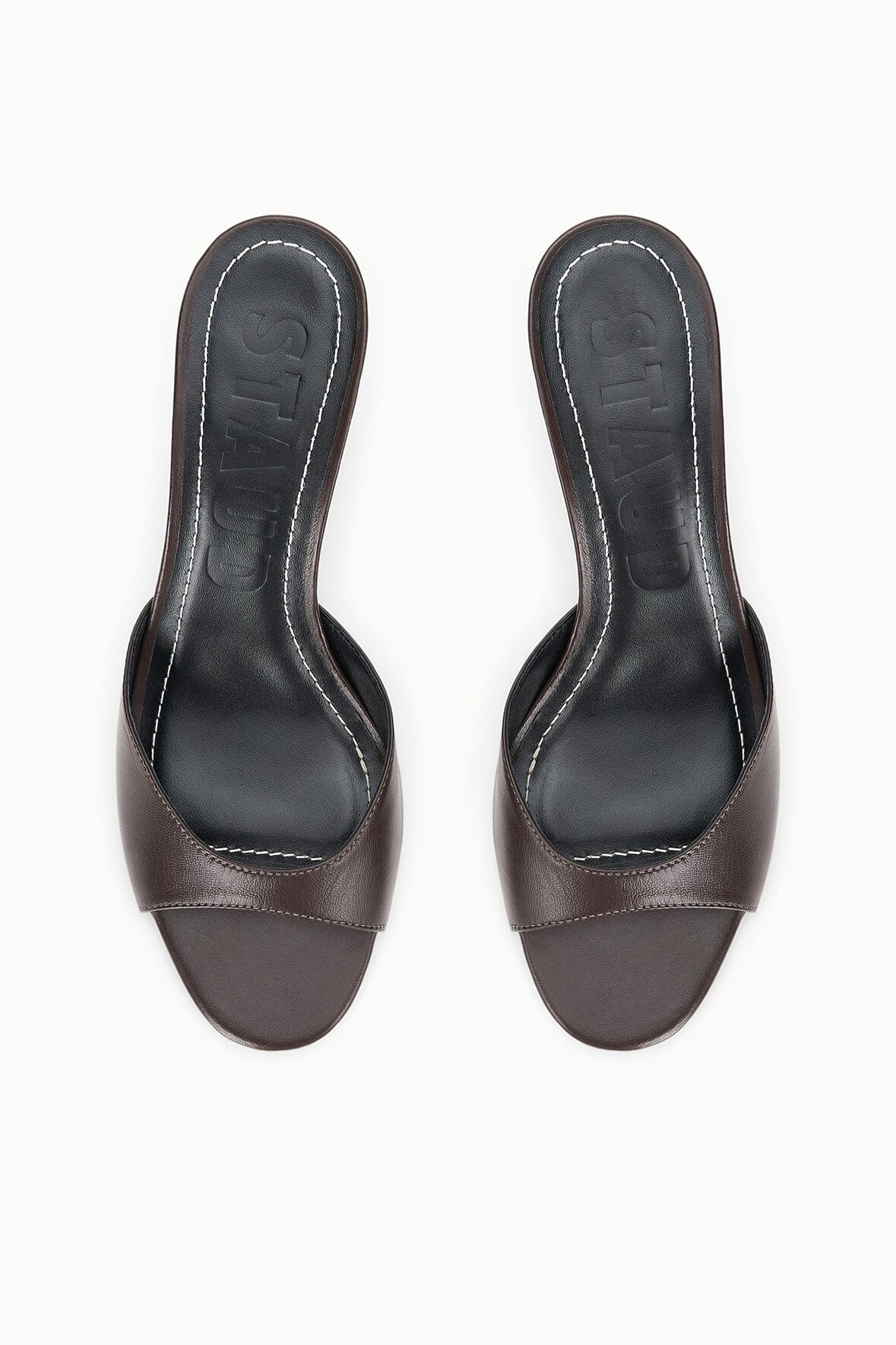 STAUD Shoes Brigitte Leather Mule Espresso