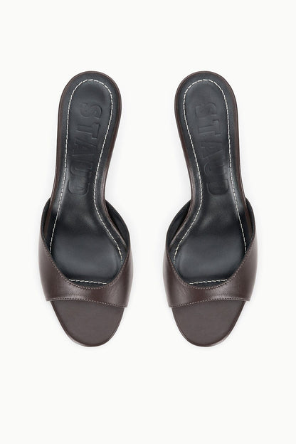 STAUD Shoes Brigitte Leather Mule Espresso