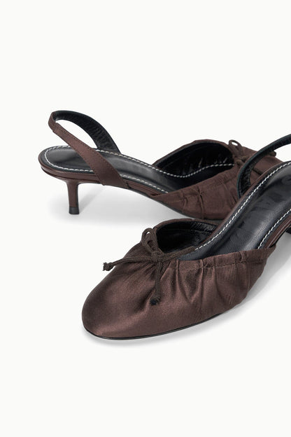 STAUD Shoes Alba Ballet Slingback Espresso