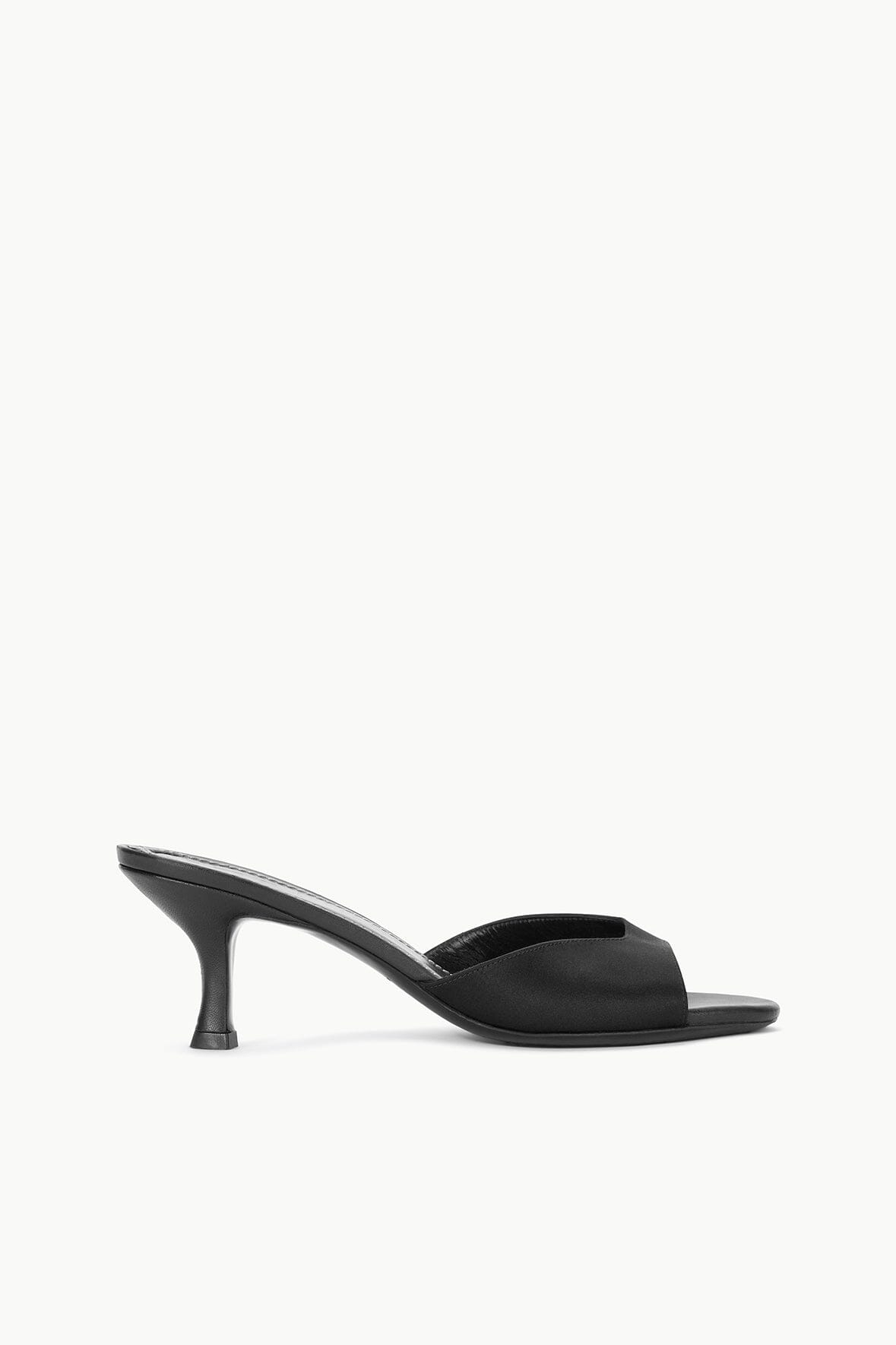 STAUD Shoes Brigitte Satin Mule Black