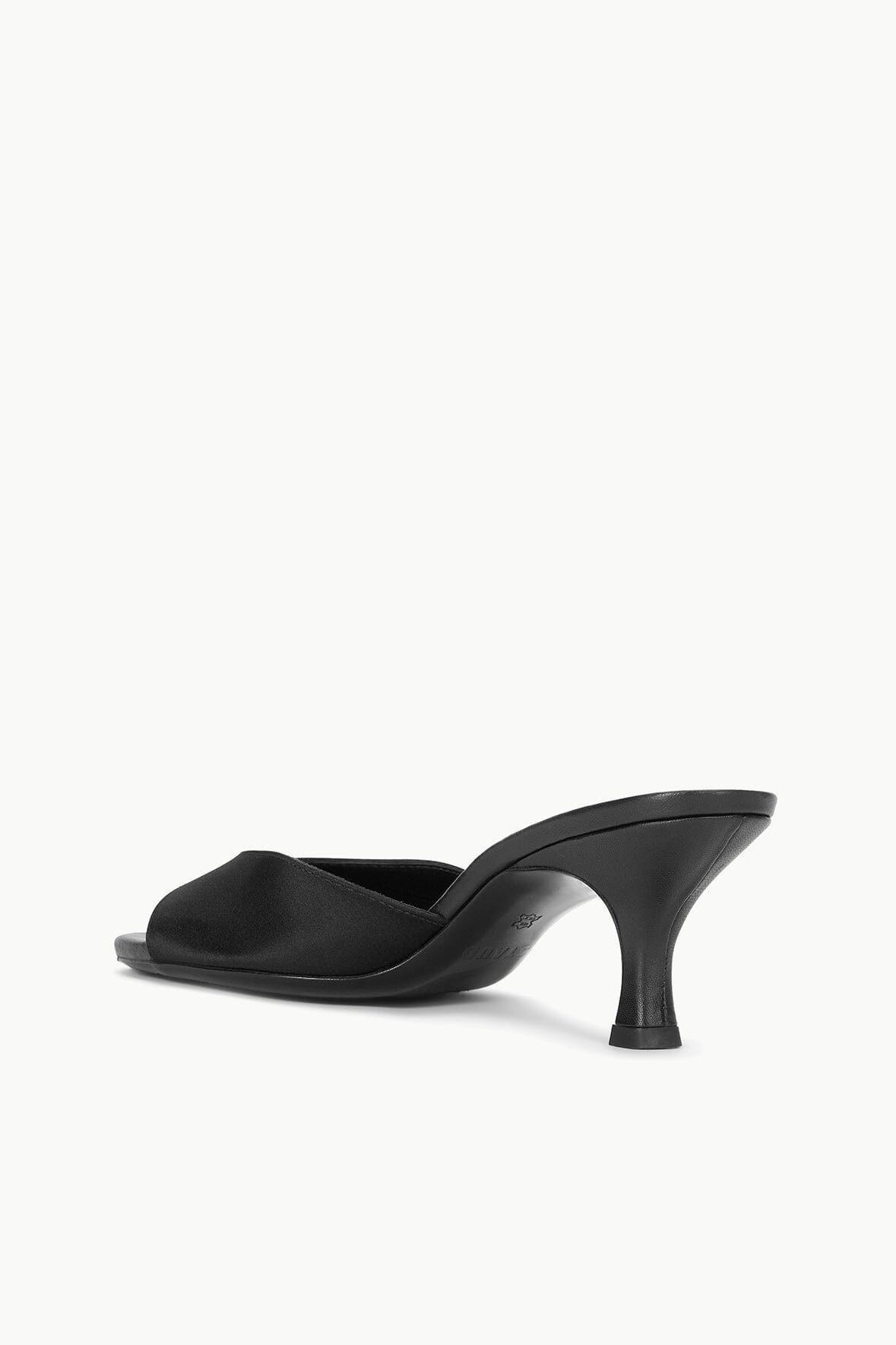 STAUD Shoes Brigitte Satin Mule Black