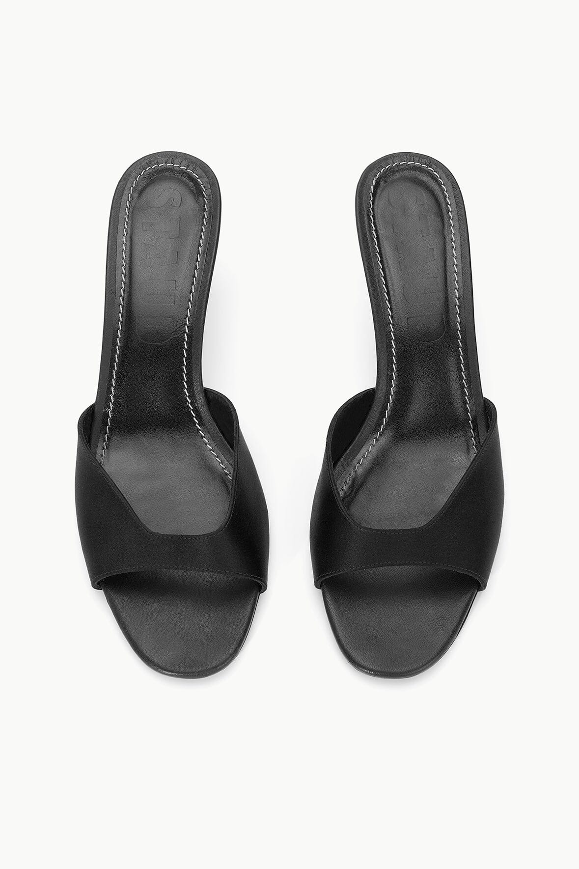 STAUD Shoes Brigitte Satin Mule Black