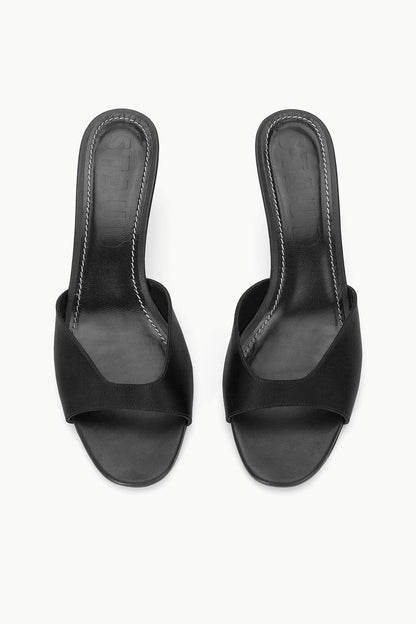 STAUD Shoes Brigitte Satin Mule Black