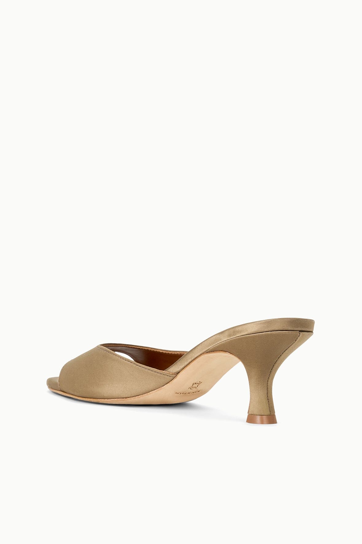 STAUD Shoes Brigitte Satin Mule Truffle