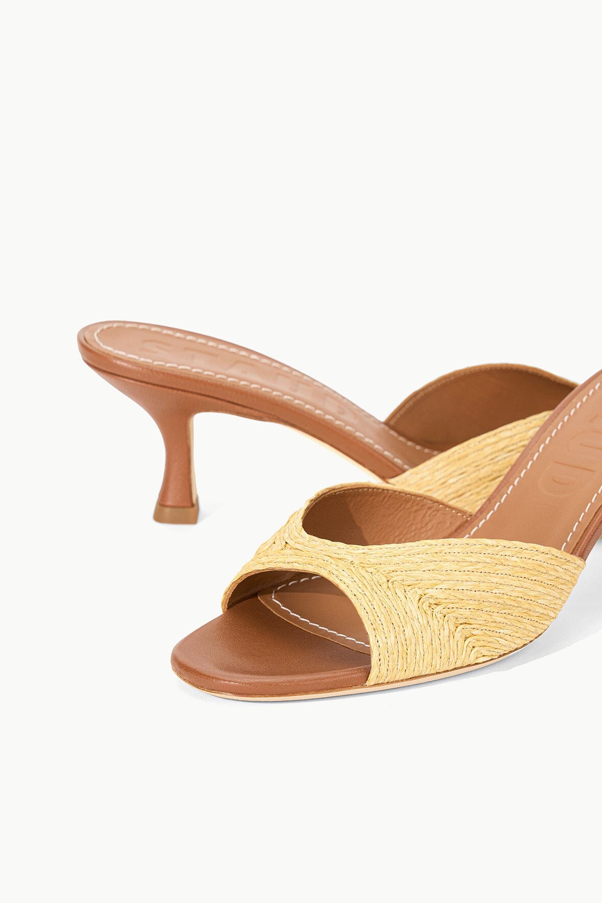 STAUD Shoes Brigitte Mule Natural Raffia