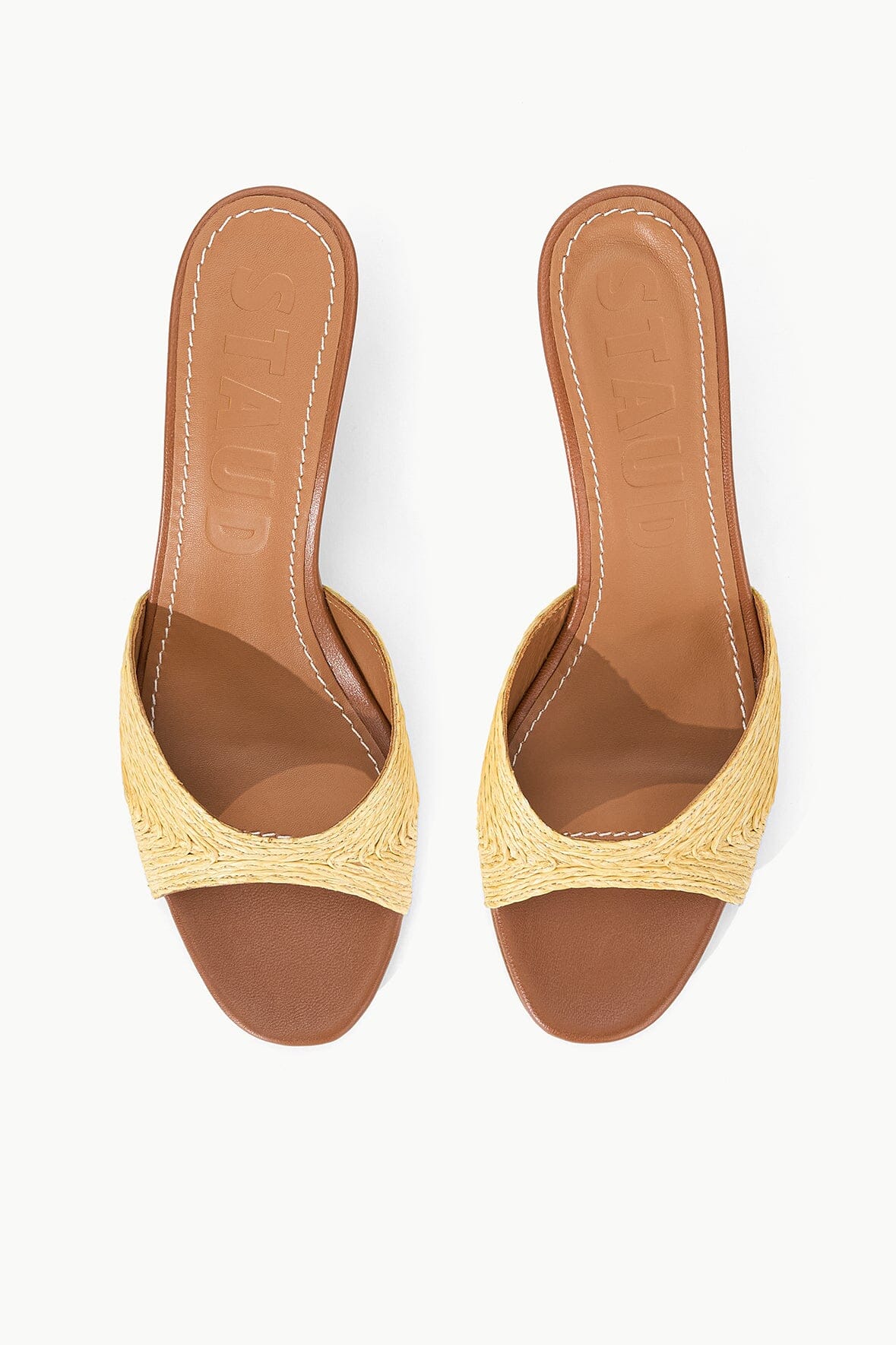 STAUD Shoes Brigitte Mule Natural Raffia