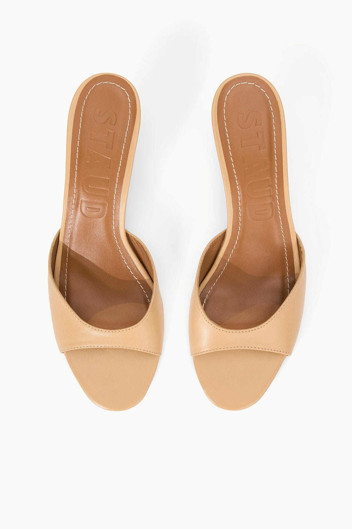 STAUD Shoes Brigitte Leather Mule Porcini