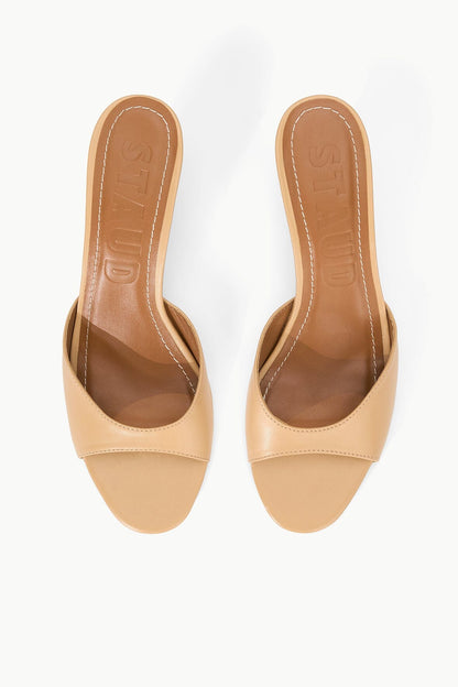 STAUD Shoes Brigitte Leather Mule Porcini