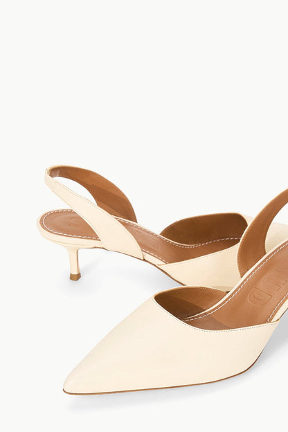 STAUD Shoes Sebastian Slingback Cream