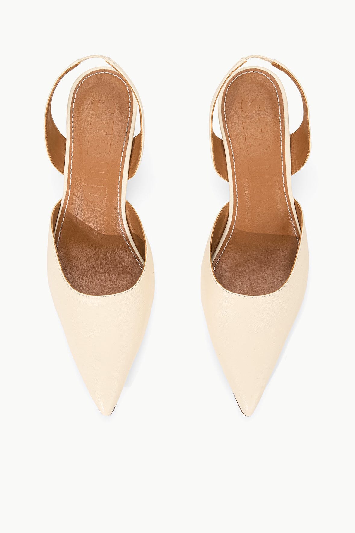 STAUD Shoes Sebastian Slingback Cream