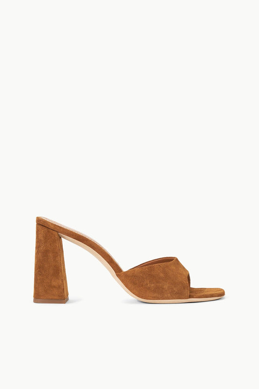 STAUD Shoes Sloane Heel Tan Suede