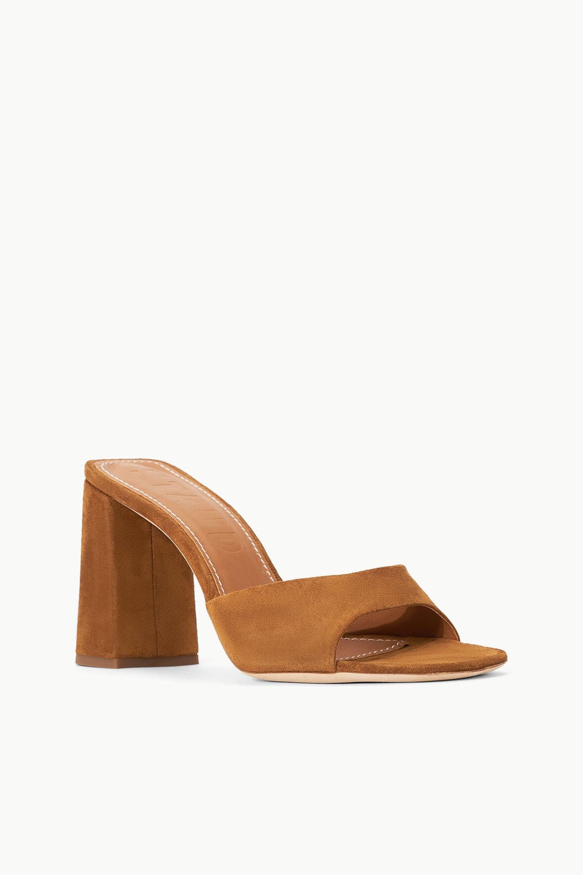 STAUD Shoes Sloane Heel Tan Suede