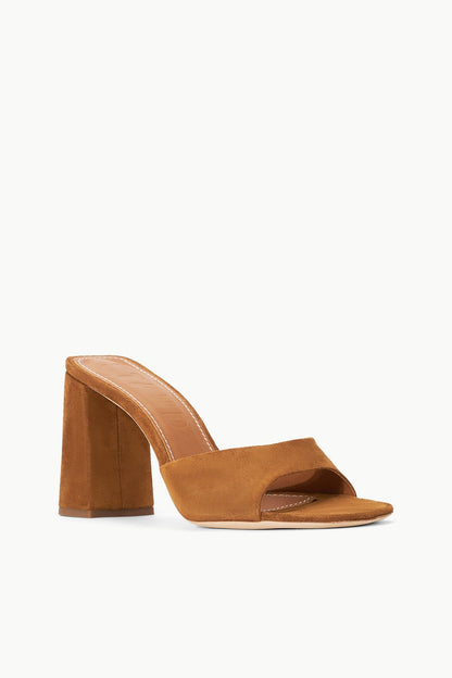 STAUD Shoes Sloane Heel Tan Suede