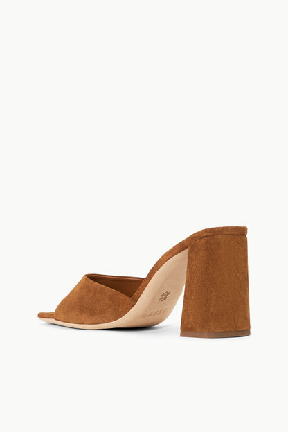 STAUD Shoes Sloane Heel Tan Suede