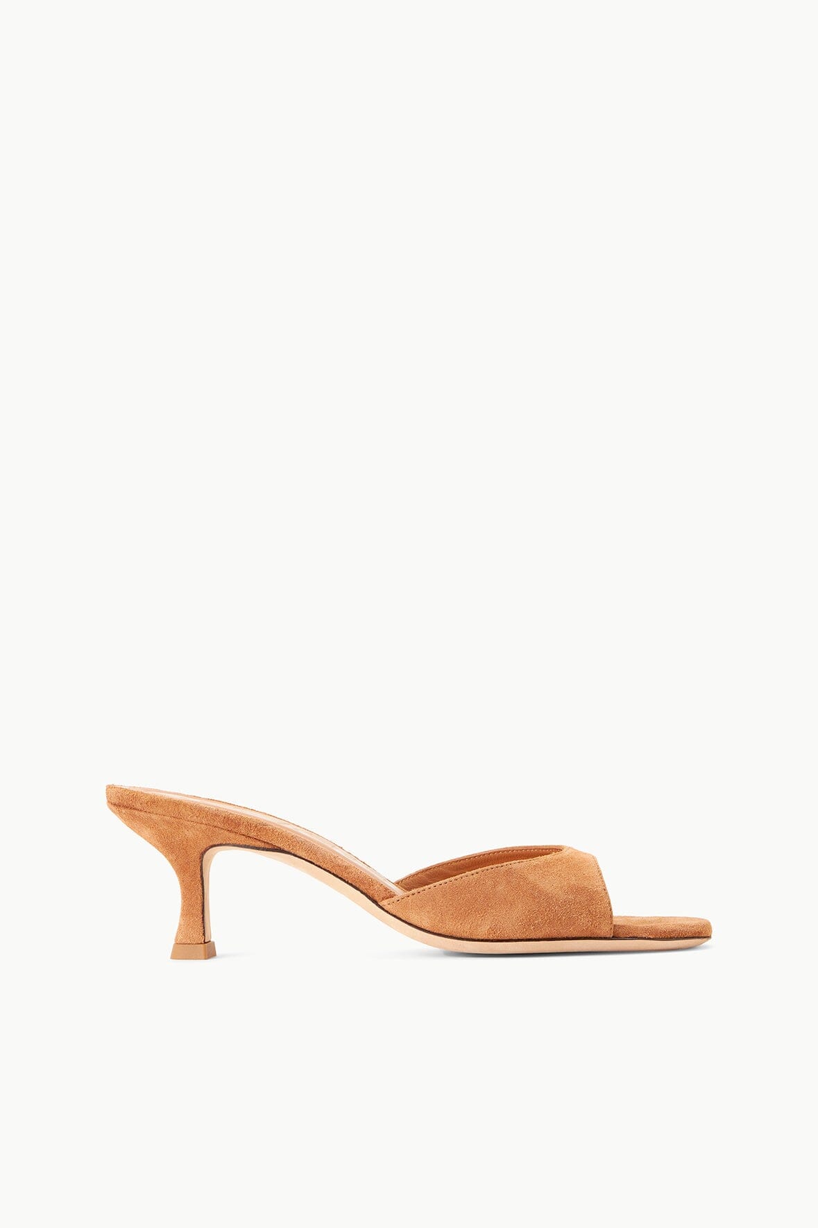 STAUD Shoes Brigitte Suede Mule Tan