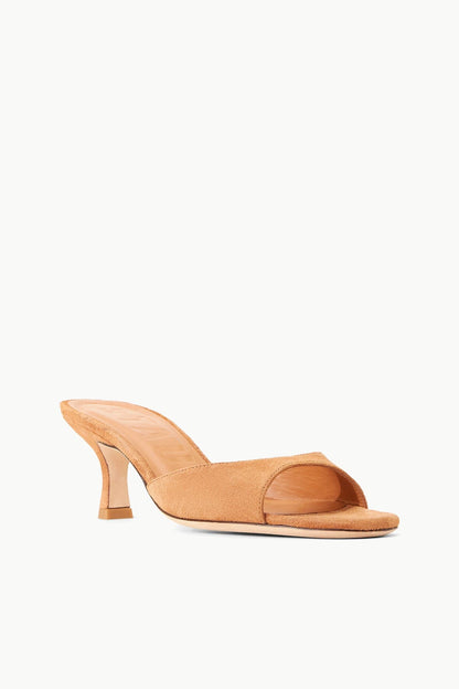 STAUD Shoes Brigitte Suede Mule Tan