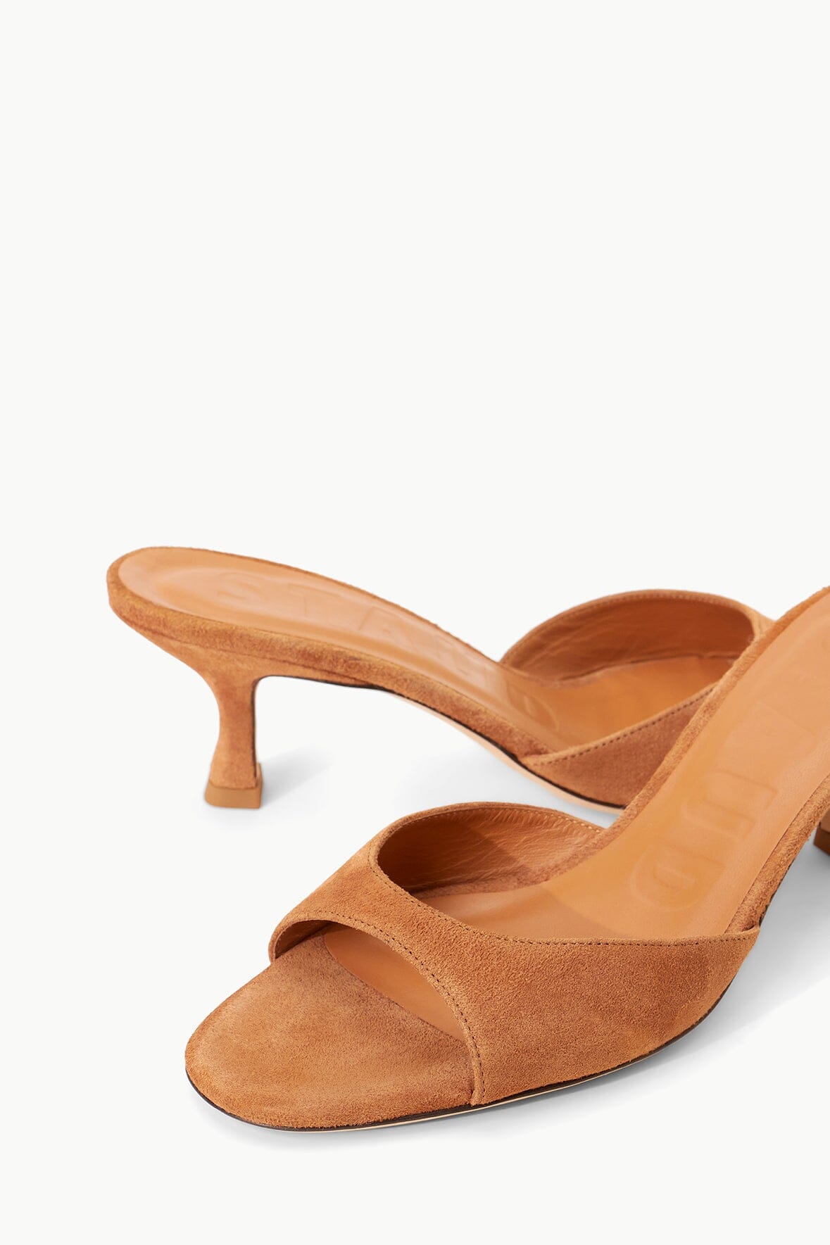 STAUD Shoes Brigitte Suede Mule Tan